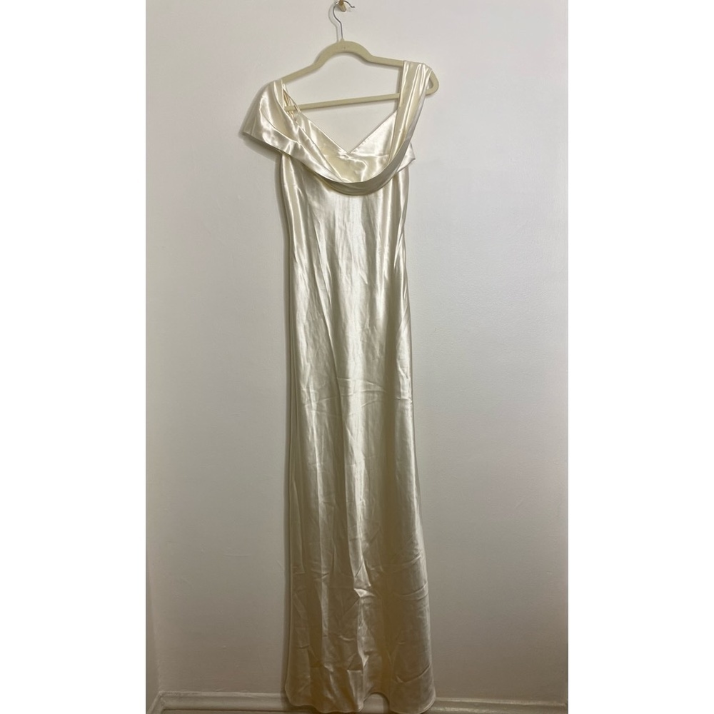 Reformation Ronda Silk Maxi Dress Ivory Bridal - Picture 7 of 11